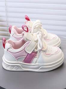 1 双幼儿男孩/女孩时尚休闲运动鞋，适合秋季穿着 - 粉色 - 查看 6