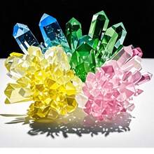 1件装晶体生长科学实验套装，趣味亲子互动实验道具，化学实验晶体生长原理，情商与智力发展，动手玩具 - 生日礼物、复活节礼物、万圣节礼物、圣诞节礼物，完美礼物之选