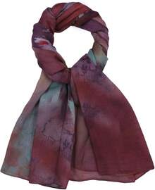 Watercolour Floral Printed Hijab Scarf Women Soft Modal Cotton Instant Hijab Wraps Shawls Long Scarves - Màu 15 - Xem 4