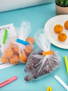 20 pezzi di Mollette colorate riutilizzabili per sigillare, Mollette portatili per la conservazione degli alimenti, Mollette a prova di umidità e polvere, Adatte per vari sacchetti di plastica e sacchetti per spuntino, Organizzazione e conservazione in cucina, Accessori da cucina, Strumenti da cucina, Applicabili a camera da letto, viaggio, ufficio, scuola, stagione back to school (disponibili 20/10/5/1 pezzi) - Multicolore - Visualizzare 5