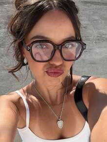 1 Stück Vintage Leoprint Brille für Damen, geeignet für tägliches Outfit-Matching, nicht verschreibungspflichtige Dekorationsbrille für Arbeit, Lesen, Lässig