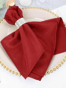 6/12PCS Christmas Decoration Simple Pure Color Towels Fully Washed Thickened Wrinkle Protection For Christmas Party Festival Events Restaurant Kitchen Decoration - Multicolor - View 5