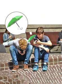 Mini Outdoor Phone Parasol With Universal Suction Cup Holder, Outdoor Anti-Glare Parasol, Polyester Fiber, Rain And Sun Protection, Universal Adjustable Anti-Glare Outdoor Phone Holder, Suitable For Mobile Phones, Kindles, Pads, Smartphones Umbrella For Women Umbrella Rainproof Windproof