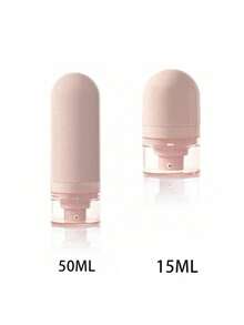 15-30-50ml Botellas recargables con bomba - Compactas y lindas, a prueba de agua y portátiles, botellas de viaje con tapa para crema cosmética, loción, ungüento, envases de crema para el cuidado de la piel, bálsamo labial, accesorios de baño y artículos de viaje esenciales - Rosa - Ver 16