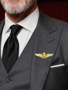 1pc Eagle Element Pilot Style Pins, Also As Pins For Backpack Or Button Pins, Cute Clothing & Bag Accessories