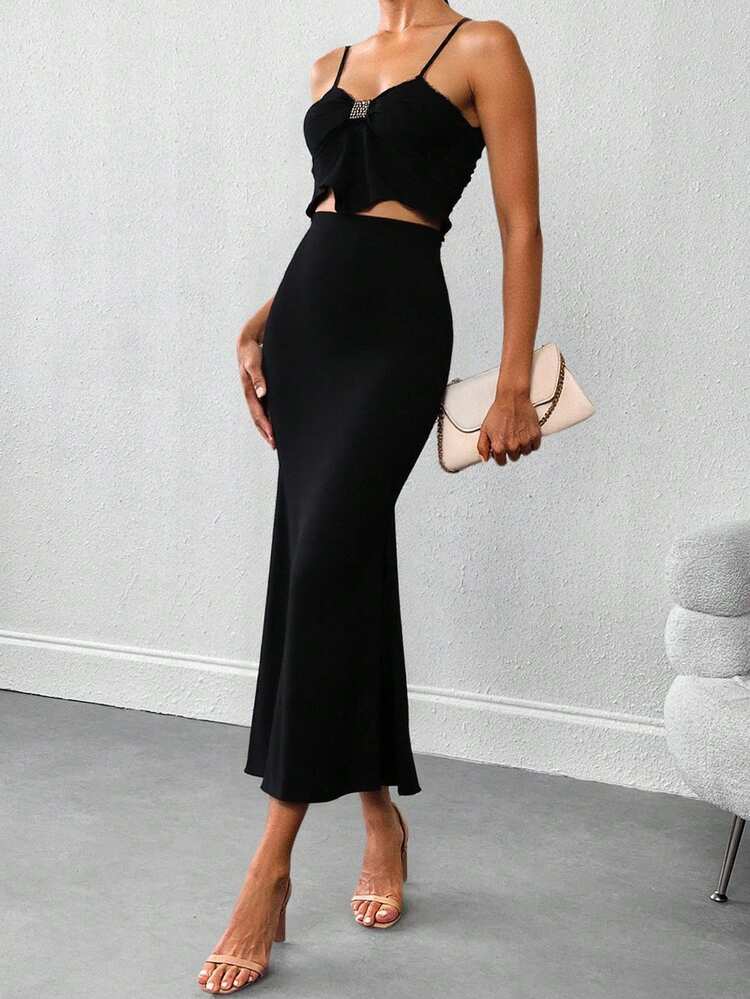 Women Two-Piece Outfits - Black - View 3