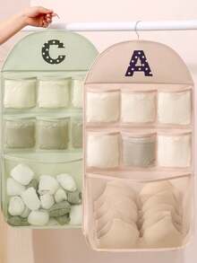 Túi treo tường đựng đồ lót, ngăn cửa ký túc xá, tủ quần áo, tất, áo ngực - nhiều màu - Xem 2