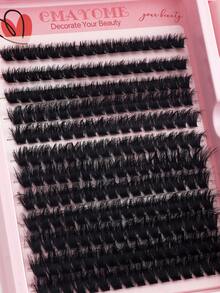 192/216/240 D Curl Large-Capacity False Eyelash Extensions Kit With Eyelash Extensions Adhesive, Tweezers, And Eyelash Brush. Fluffy, Thick, And Soft False Eyelash Extension Set, 60d 80d 100d 10-16mm Mixed-Length Individual Eyelash Clusters. Natural Look Style And Thin False Eyelashes For Daily And Dating, Cosplay, Night Party, Club, Stage, Carnival, Bridal,Wedding Makeup, Fake Eyelashes Gift Set For Women, Girlfriendlash Clusters Kit,Lashes,Eyelashes,Fake Lashes - Pink - View 10