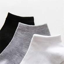10 Pairs Of Black, White, Gray, And Thin Men's Sweat Absorbing Socks - Comfortable And Soft Solid Color Socks For Daily Use By Men And Women, Perfect For Business Travel And Vacation, Lightweight Ankle Socks