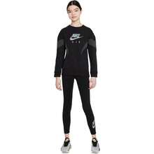 Nike Air Brief Sweatshirt Kids Small Black Gray Crew Neck Long Sleeve GBO273 - màu đen - Xem 1