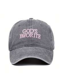 1 件女士“上帝最爱”刺绣棒球帽，适合日常、节日和聚会 - A - 查看 16