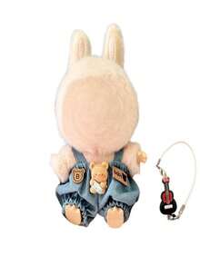 1 طقم ملابس + 1 إكسسوار صغير، لدمية بلوش مقاس 15/17 سم، إكسسوار دمية حقيبة ظهر سلسلة مفاتيح قابلة للتغيير، بدون دمية