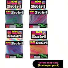 Needohs 流动图案冰块麦芽糖减压玩具，冰块麦芽糖挤压玩具，高品质，慢回弹，光滑质地，成人学生减压工具，提升专注力和改善情绪，适合作为生日/万圣节礼物、节日派对礼物（袋装，不含包装盒） - 彩色 - 查看 11