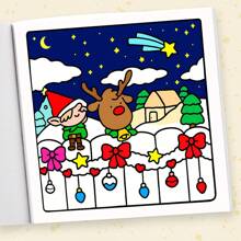 温馨圣诞：成人涂色书 - 用烘焙饼干、驯鹿拥抱和圣诞色彩舒缓压力，适合作为返校用品、送给女孩的礼物、情人节礼物和新年礼物