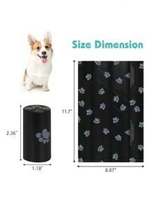 15PCS/1 Rolls Pet Poop Bags | Thickened Leak-Proof Dog Waste Bags | PE Garbage Bags For Outdoor Walks | Easy-Tear, Dispenser-Friendly Pet Cleaning Supplies Christmas Stocking Fillers, Gifts, Funny Gifts, Festival, Personalised Gift,