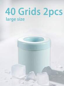 3/2/1 件装便携式冰格，60/40/30 孔圆柱形 3D 制冰器，易脱模硅胶冰格，挤压杯制冰器，带盖硅胶冰桶，易脱模圆柱形冰格 - 彩色 - 查看 10