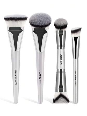 MAANGE 1/3/4/13/17/19pcs Professional Facial Makeup Brush Set,With Foundation Brush,Blush Brush,Loose Powder Brush, Concealer Brush,Double-Ended Nose Shadow Highlight Brush,Makeup Tools With Soft Fiber For Easy To Carrying,Brush For Travel.,Brush Set,Makeup Brush Kit,Make Up Brush Set,Make Up Set Complete,Makeup Brush Set,Complete Makeup Kit,Brush Kit,Brushes Makeup Set,Makeup Gift Set,Set