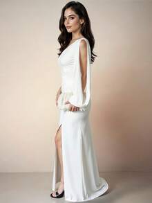 Women Long Dresses - White - View 2