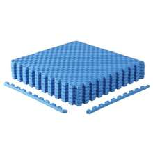 CAP Barbell 1Pack Of Exercise Puzzle Mats 24"X24" X 3 4" Tatami PatternBlue