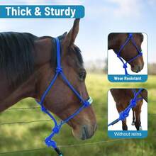 1pc Premium Hand Braided Headstall For Horse ,Durable Soft And Not Tight,Crafted Horse Headstall , Adjustable Size