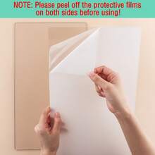 CYFUN DESIGN 1 对 8.9 X 6.1 X 0.12 英寸 / 15 X 8.8 X 0.12 英寸 / 12.7 X 8.8 X 0.12 英寸透明聚碳酸酯塑料切割板，适用于模切机