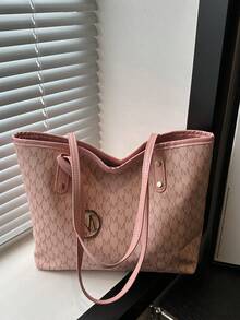 大容量女士通勤包，个性化手提包，2025新款精致小众单肩包，高品质女士包 - 彩色 - 查看 5