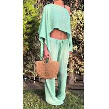 Women Sequin Shiny Glitter Knit Poncho Off Shoulder See-Through Crochet Cape Sheer Shrug Lightweight  Summer Holiday Beachwear Sheer Mesh Swimsuit Bikini Cover Ups Poncho Top Shawl - 藍色 - 查看 5