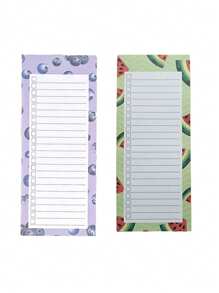 50 st/förpackning magnetiska anteckningsblock, stor inköpslista, att-göra-lista, påminnelser - stark magnetisk baksida, fruktmönster, magnetiska avrivbara självhäftande lappar, liten anteckningsbok, daglig planerare, incheckningsanteckningar, anteckningslista, uppgiftslista, bästa presenten till födelsedag, examen - Multifärgad - Visa 46