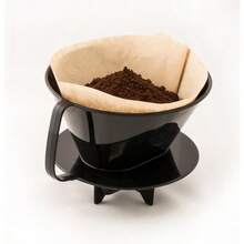 PourOver Coffee Brewing Filter Cone Number 4Size Black Brews 8 To 12Cups - Number4-Size - View 5