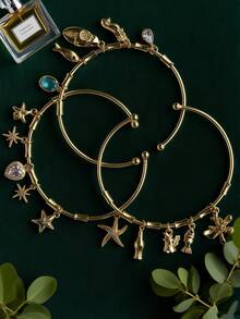 1 件简约别致串珠链手链/脚链，波西米亚风格可调节流苏手链，适合女性日常、约会、派对、度假、万圣节，是送给朋友、家人、青少年的理想礼物 - 萌飾款 - 查看 10