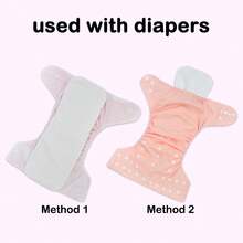 2/4/6/14 Stück einfarbiges Stoffwindel-Set, wasserdichte Baby-Windelhosen, verstellbare Druckknopf-Stoffwindeln 5-13kg, hautfreundlich