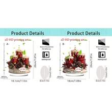 1/2/4 Pcs Merry Christmas Candle Desktop Decoration Multipurpose 2D Acrylic Plaque Home Dormitory Office Winter Gift Christmas Surprise