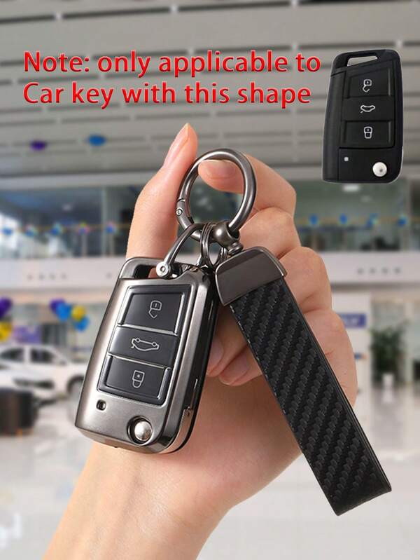 Set de 3 piezas que incluye: Funda de llave de coche de TPU suave + Llavero + Kit destornillador, adecuado para llave de coche plegable de 3 botones