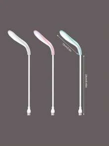 Mini lampe portable pliable USB pour ordinateur portable, convient pour la lecture, le travail, la batterie externe, le camping, l'ordinateur portable, les livres, la veilleuse