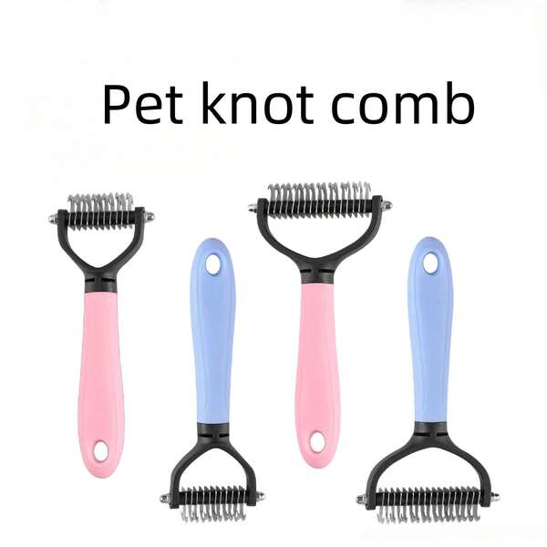 Haustier Knoten Kamm, Katzen Kamm, Haustier Kamm, Hund und Katze Bade Bürste, Haar Ausdünnungsgerät, Katzen Haar Schwebe Kamm