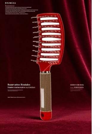 Comb With Wide Teeth, Straight Hair, Big Curves, Curved Hair, Hairdressing Comb, Pork Ribs, Curly Hair Comb, Massage Cushion Comb, Men's And Women's Styling Comb