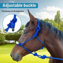 1pc Premium Hand Braided Headstall For Horse ,Durable Soft And Not Tight,Crafted Horse Headstall , Adjustable Size