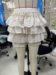 .Women's Pankatsu, Pumpkin Pants, Cake Layered Shorts, Leggings, Anti-Shine Shorts - 綠色 - 查看 5