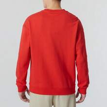 彪马男女通用运动衫，休闲运动抓绒圆领长袖套头衫，情侣装 625834-11 - 紅色 - 查看 3