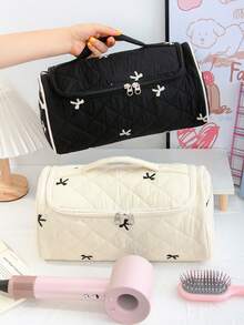 1pc Hair Dryer & Curling Iron Storage Bag, Large Capacity Dust-Proof Hanging Hair Tool Organizer Pouch, Suitable For Travel, Cruise, Dorm, Wedding, Bridesmaid, Mother's Day, Birthday, Friend & Teacher Gifts, Home Decor For Bathroom, Living Room, Bedroom - Multicolor - View 6