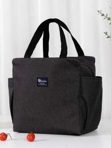 1 件大容量保温午餐袋，铝箔加厚午餐盒袋，便携手提袋，适合工作 - 灰色 - 查看 13