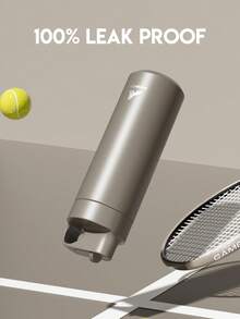 18oz Stainless Steel Insulated Water Bottle, Leakproof Portable Travel Mug with Straw for Hot and Cold Beverages for School, Gym, Office, and Outdoor Multiple Occasions - 灰色 - 查看 5