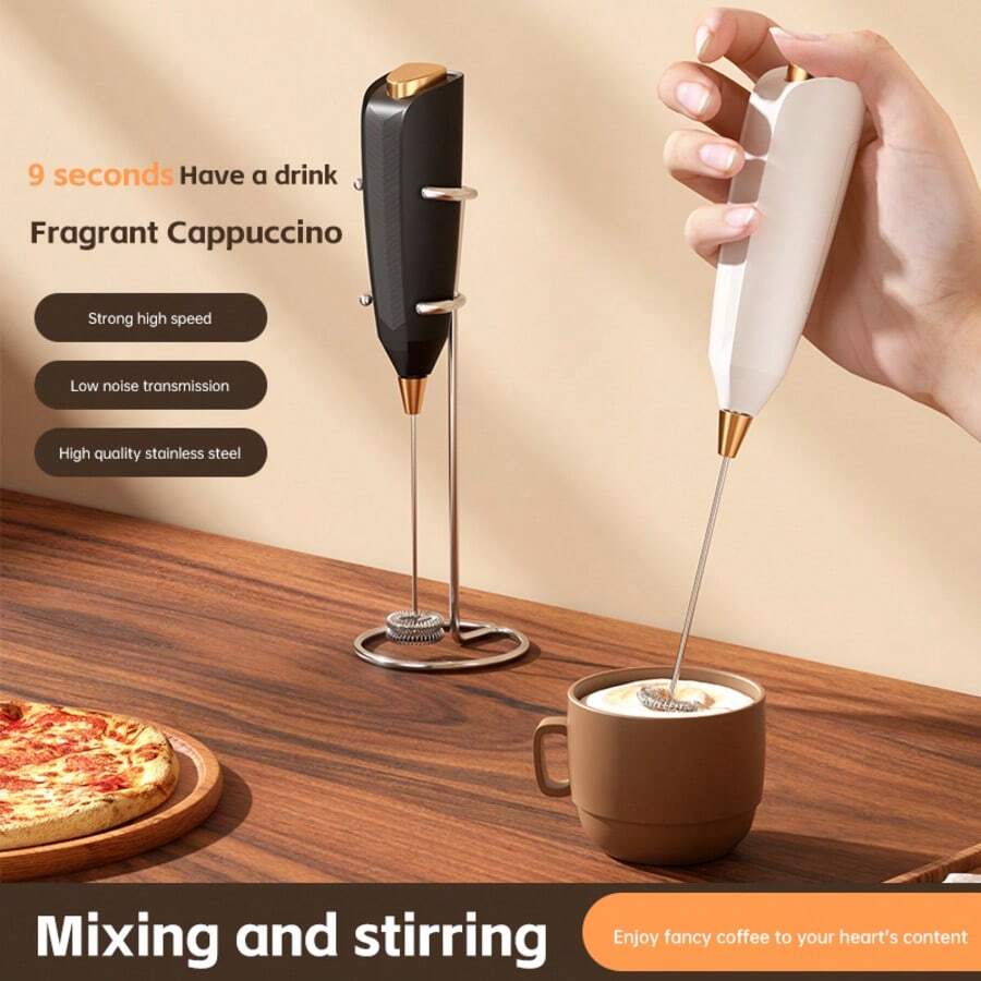 1 Stück hochwertige Edelstahl Milchaufschäumer, schnell schäumend, dichter Milchschaum, verstärkt das Kaffeezermoniell
