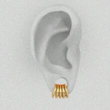 1 件热卖 00 克叠耳环耳垂耳塞耳塞耳道拉伸器耳环夹式耳骨婚礼身体饰品女士礼物