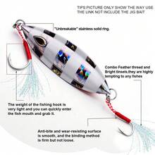 10pcs/Pack Ise Ni Knotted Hair Hooks, High Carbon Steel Single Hook With Barbs, Suitable For Boat Fishing, Sea Fishing, Feather Hooks