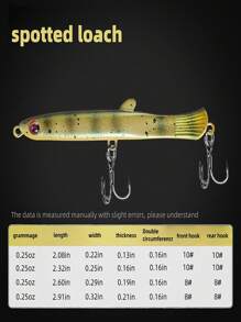 TACKLEPIONEER 1件装软饵 | 逼真泥鳅拟饵 - 适用于鲈鱼、鲶鱼、鳟鱼垂钓，栩栩如生的饵料 | 钓鱼配件 | 钓鱼工具、饵料、拟饵。