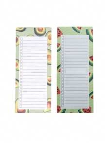 50 st/förpackning magnetiska anteckningsblock, stor inköpslista, att-göra-lista, påminnelser - stark magnetisk baksida, fruktmönster, magnetiska avrivbara självhäftande lappar, liten anteckningsbok, daglig planerare, incheckningsanteckningar, anteckningslista, uppgiftslista, bästa presenten till födelsedag, examen - Multifärgad - Visa 43