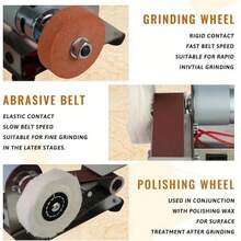 Mini Electric Belt Sander DIY Polishing Grinding Machine Cutter Edges Sharpener - 查看 5