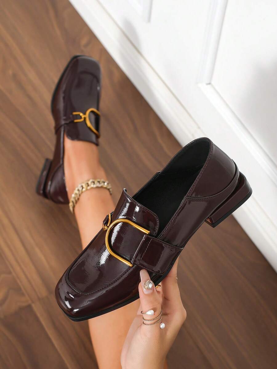 Women's Fashion Versatile Strap Buckle Flat Loafers, Comfortable Casual Outdoor Shoes For All Seasons