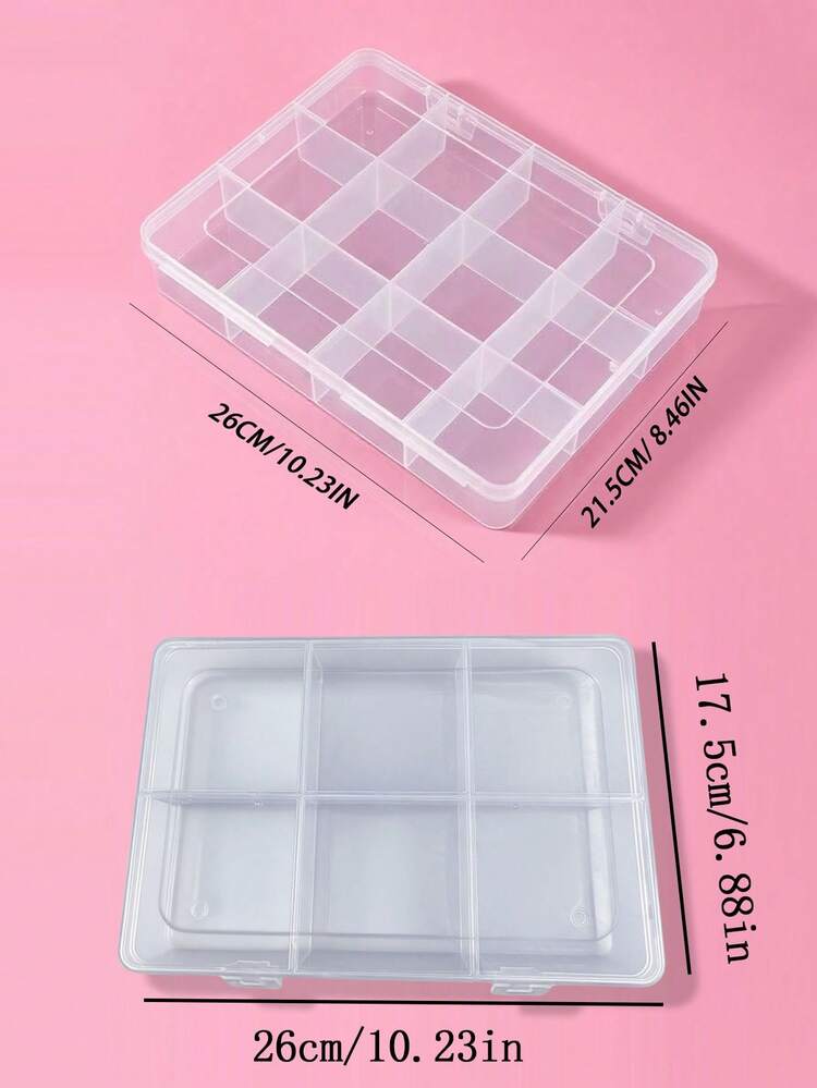 1pc Children's Hair Accessories Storage Box, 12 Grid Hair Accessories Organizer Box, Kids Hair Clip Collection Box - Multicolor - View 6